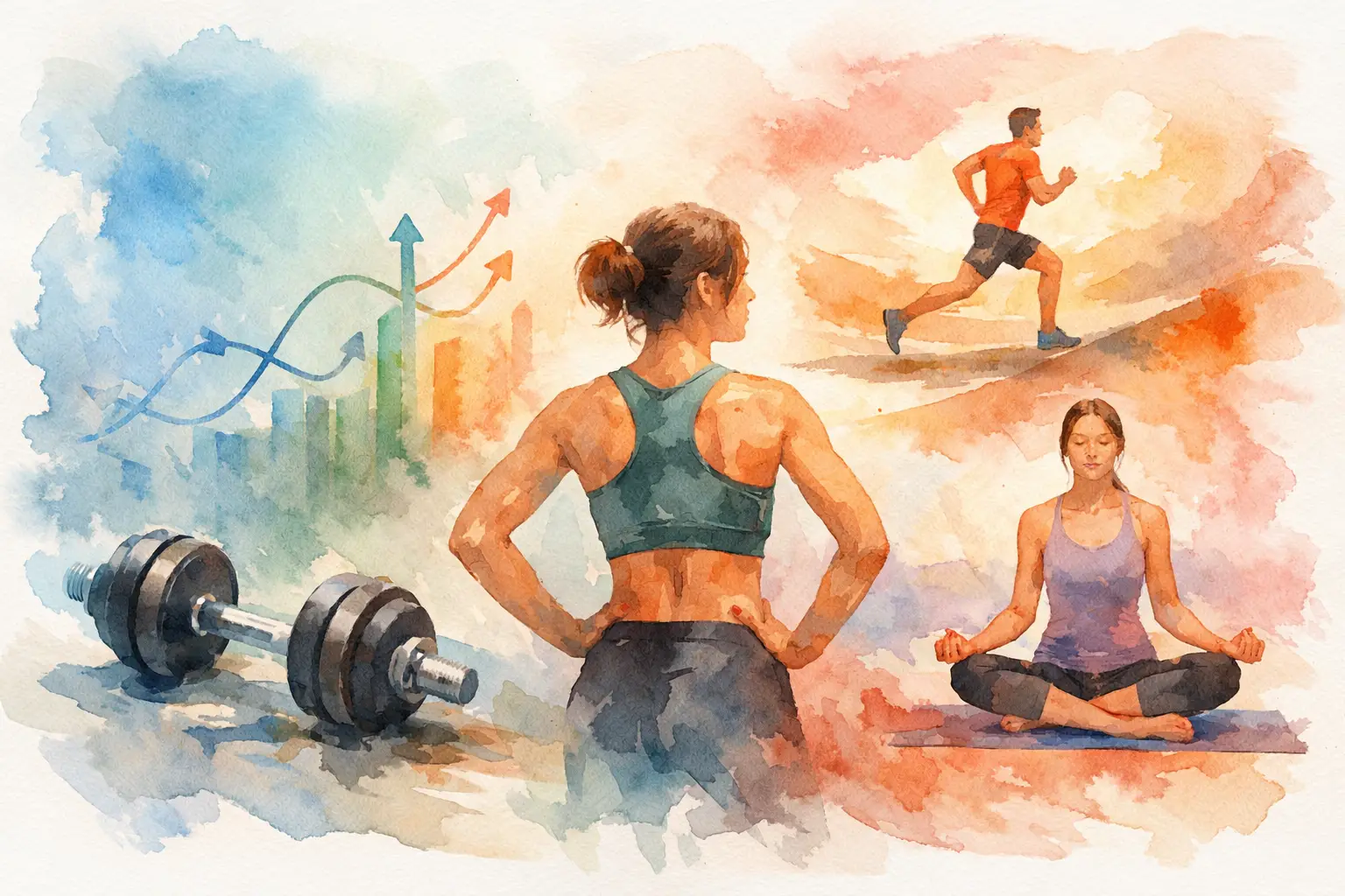 Adaptive workout plan on a mobile app